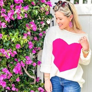 Heart sweater.
